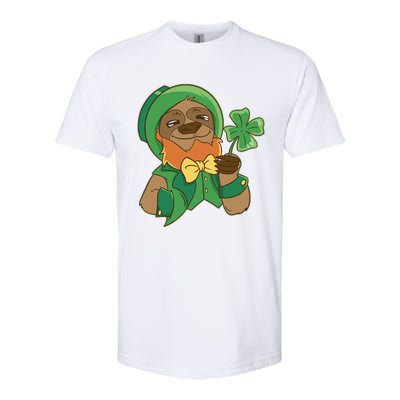 Sloth Leprechaun Softstyle CVC T-Shirt