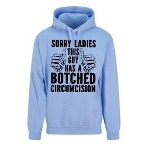 Sorry Ladies This Guy Has A Botched Circumcision Unisex Surf Hoodie