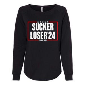 Sucker Loser Trump Biden Debate 2024 Womens California Wash Sweatshirt