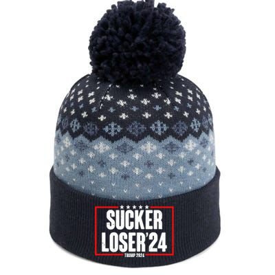 Sucker Loser Trump Biden Debate 2024 The Baniff Cuffed Pom Beanie