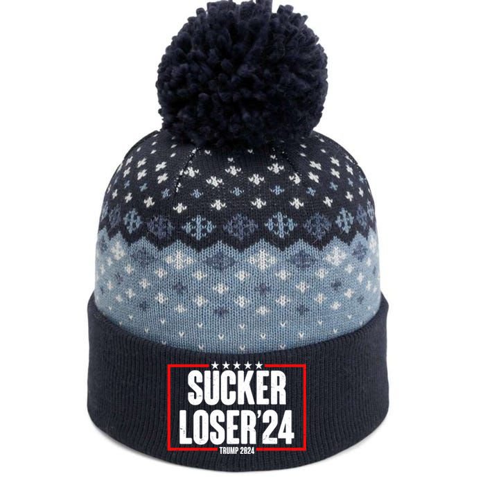 Sucker Loser Trump Biden Debate 2024 The Baniff Cuffed Pom Beanie