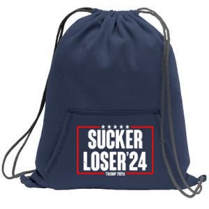 Sucker Loser Trump Biden Debate 2024 Sweatshirt Cinch Pack Bag