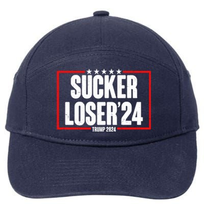 Sucker Loser Trump Biden Debate 2024 7-Panel Snapback Hat