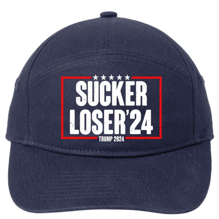 Sucker Loser Trump Biden Debate 2024 7-Panel Snapback Hat