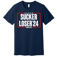 Sucker Loser Trump Biden Debate 2024 Premium T-Shirt