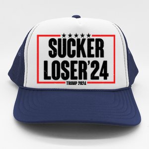 Sucker Loser Trump Biden Debate 2024 Trucker Hat