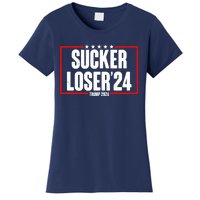 Sucker Loser Trump Biden Debate 2024 Women's T-Shirt