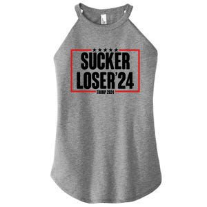 Sucker Loser Trump Biden Debate 2024 Women's Perfect Tri Rocker Tank