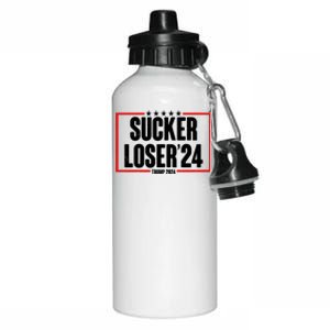 Sucker Loser Trump Biden Debate 2024 Aluminum Water Bottle