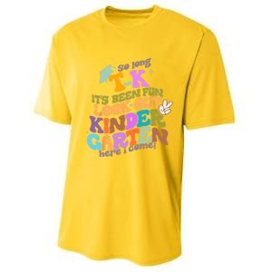 So Long Transitional Kindergarten Grad Look Out Kindergarten Performance Sprint T-Shirt