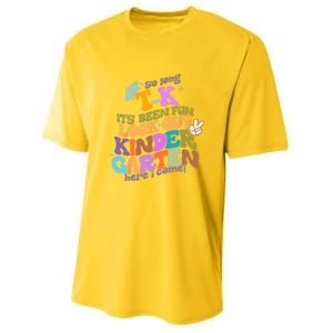 So Long Transitional Kindergarten Grad Look Out Kindergarten Youth Performance Sprint T-Shirt