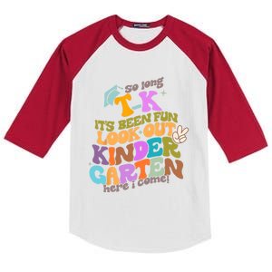 So Long Transitional Kindergarten Grad Look Out Kindergarten Kids Colorblock Raglan Jersey