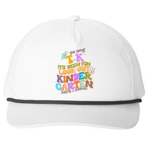 So Long Transitional Kindergarten Grad Look Out Kindergarten Snapback Five-Panel Rope Hat