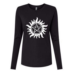 Supernatural Logo Tattoo Womens Cotton Relaxed Long Sleeve T-Shirt