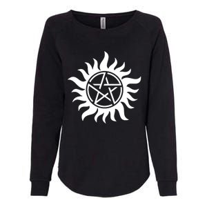 Supernatural Logo Tattoo Womens California Wash Sweatshirt