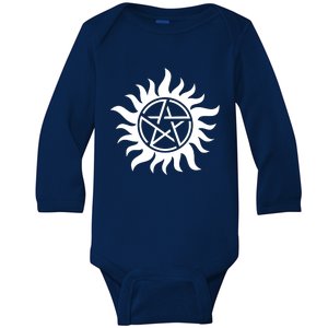 Supernatural Logo Tattoo Baby Long Sleeve Bodysuit