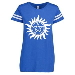 Supernatural Logo Tattoo Enza Ladies Jersey Football T-Shirt