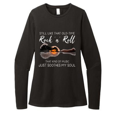 Still Like That Old Time Rock N Roll Music Guitar Womens CVC Long Sleeve Shirt