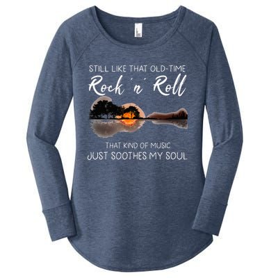 Still Like That Old Time Rock N Roll Music Guitar Women's Perfect Tri Tunic Long Sleeve Shirt