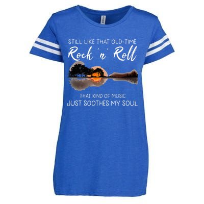 Still Like That Old Time Rock N Roll Music Guitar Enza Ladies Jersey Football T-Shirt