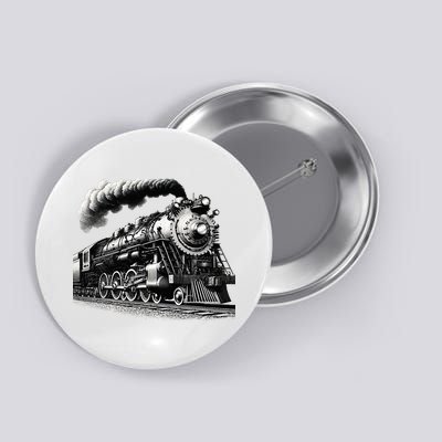 Steam Locomotive Train 4014 Vintage Railroad Big  Engine Button