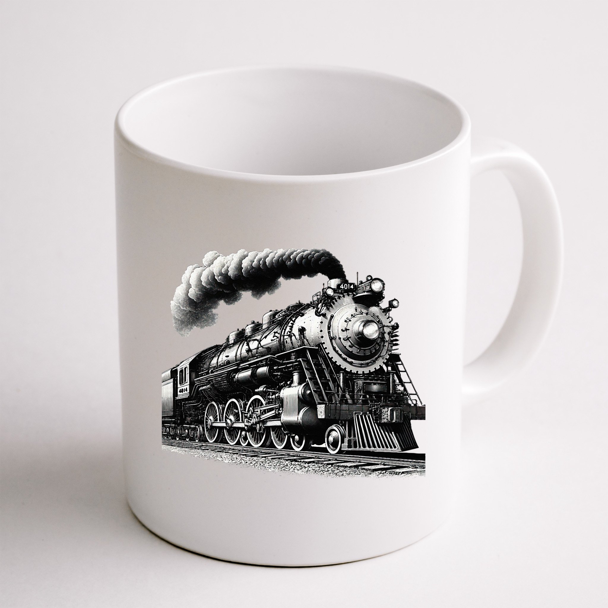 Steam Locomotive Train 4014 Vintage Railroad Big  Engine Mug
