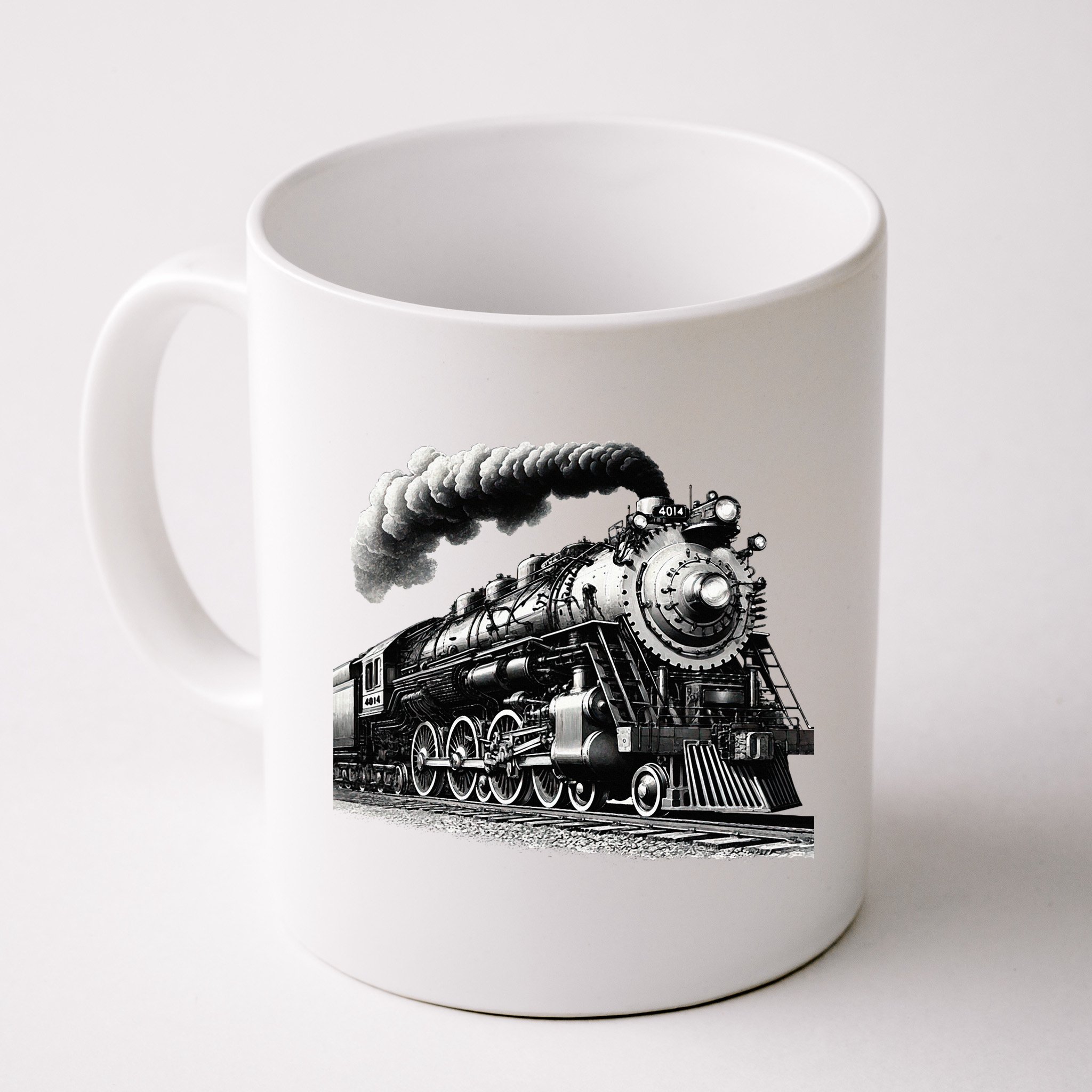 Steam Locomotive Train 4014 Vintage Railroad Big  Engine Mug