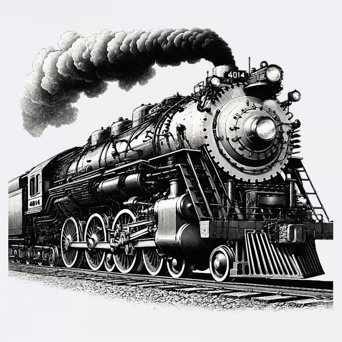 Steam Locomotive Train 4014 Vintage Railroad Big  Engine Mug