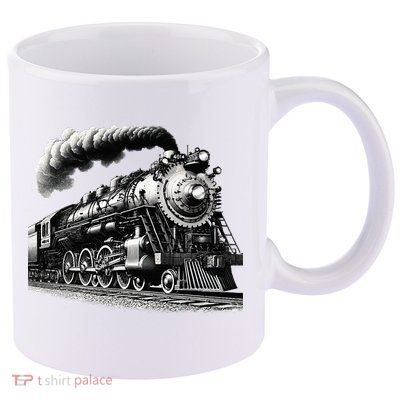 Steam Locomotive Train 4014 Vintage Railroad Big  Engine 11oz C Handle Ceramic Mug
