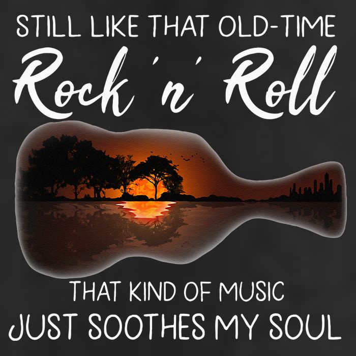 Still Like That Old Time Rock N Roll That Kind Of Music 7 Panel Mesh Trucker Snapback Hat