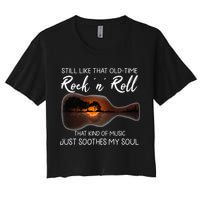 Still Like That Old Time Rock N Roll That Kind Of Music Women's Crop Top Tee