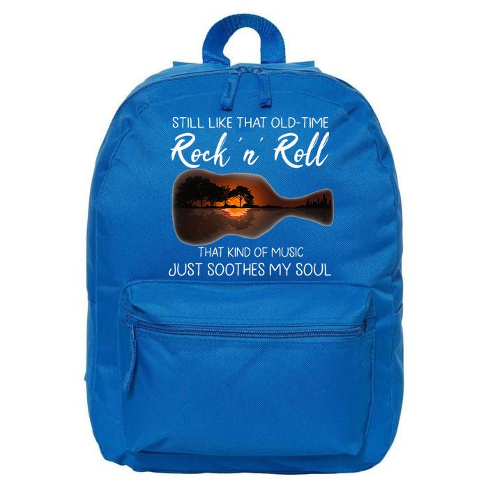 Still Like That Old Time Rock N Roll That Kind Of Music 16 in Basic Backpack