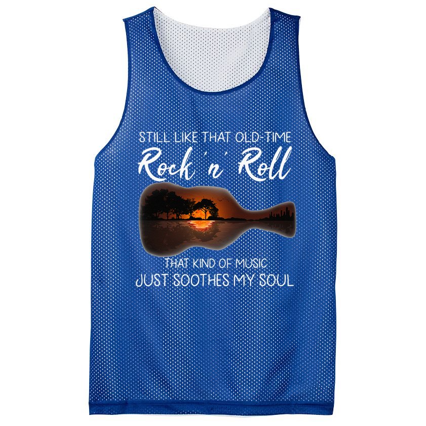 Still Like That Old Time Rock N Roll That Kind Of Music Mesh Reversible Basketball Jersey Tank