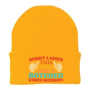 Sorry Ladies This Guy Has A Botched Circumcision Retro Knit Cap Winter Beanie