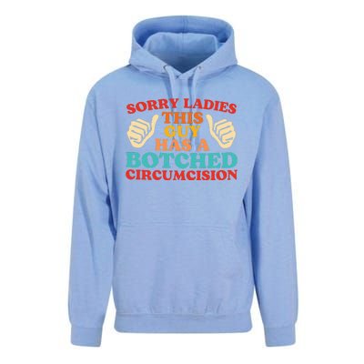 Sorry Ladies This Guy Has A Botched Circumcision Retro Unisex Surf Hoodie