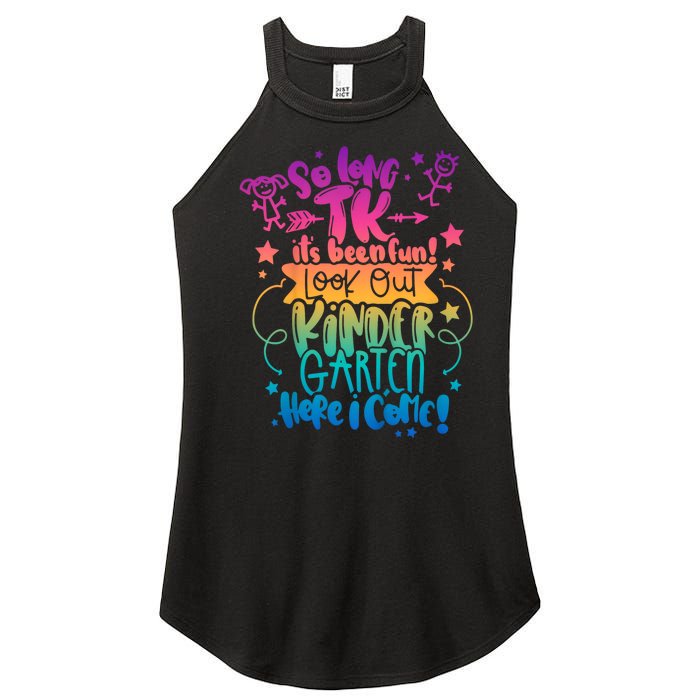 So Long Tk ItS Been Fun Look Out Kindergarten Here I Come Women's Perfect Tri Rocker Tank