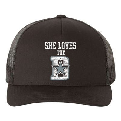 She Loves The D Dallas Gift Yupoong Adult 5-Panel Trucker Hat