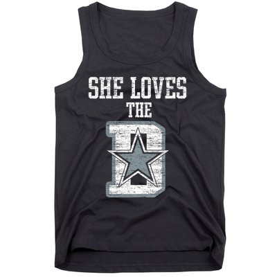 She Loves The D Dallas Gift Tank Top