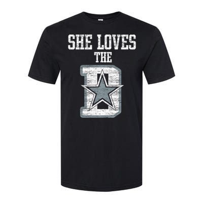 She Loves The D Dallas Gift Softstyle CVC T-Shirt