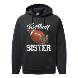 Sister Leopard Tee Ball Funny Mother's Day Performance Fleece Hoodie