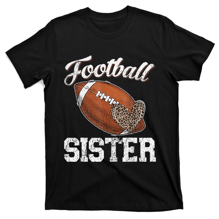 Sister Leopard Tee Ball Funny Mother's Day T-Shirt