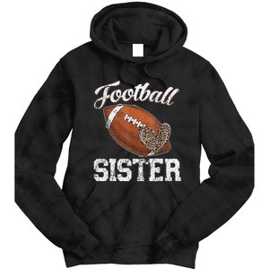 Sister Leopard Tee Ball Funny Mother's Day Tie Dye Hoodie