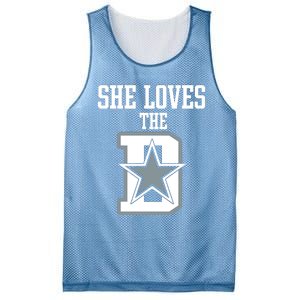 She Loves The D Dallas Mesh Reversible Basketball Jersey Tank