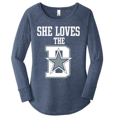 She Loves The D Dallas Women's Perfect Tri Tunic Long Sleeve Shirt