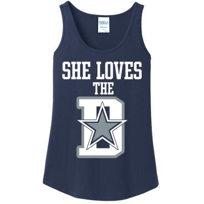 She Loves The D Dallas Ladies Essential Tank