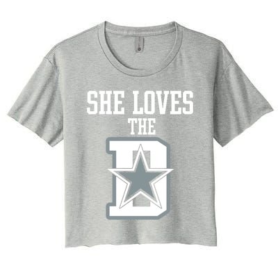 She Loves The D Dallas Women's Crop Top Tee