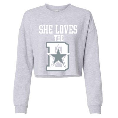 She Loves The D Dallas Cropped Pullover Crew