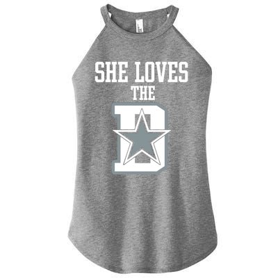 She Loves The D Dallas Women’s Perfect Tri Rocker Tank