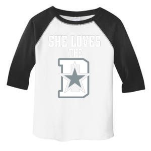 She Loves The D Dallas Toddler Fine Jersey T-Shirt