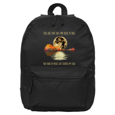 Still Like That Old Time Rock N Roll That Kind Of Music 16 in Basic Backpack